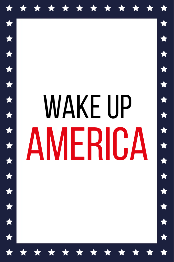 Custom Outdoor Yard Signs Multiple Sizes Wake Up America