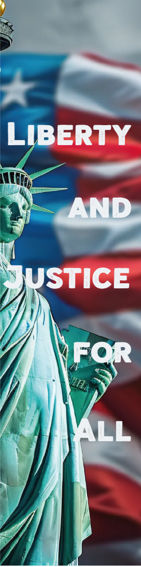 Custom Outdoor Yard Signs Multiple Sizes Liberty and Justice