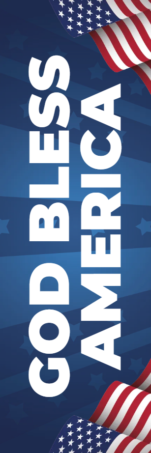 Custom Outdoor Yard Signs Multiple Sizes Star Spangled