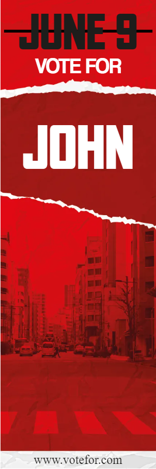 Custom Outdoor Yard Signs Multiple Sizes Vote For John