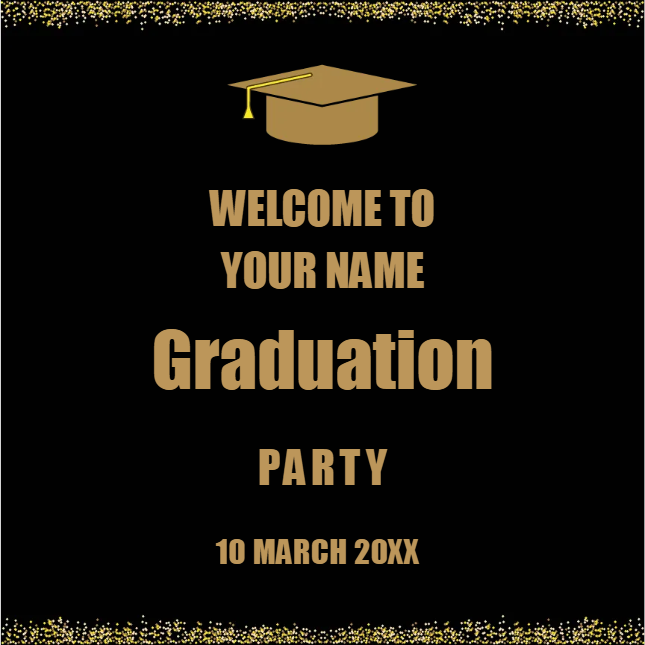 Custom Outdoor Yard Signs Multiple Sizes Graduation Party