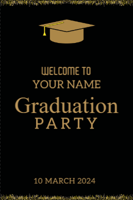 Custom Outdoor Yard Signs Multiple Sizes Graduation Party