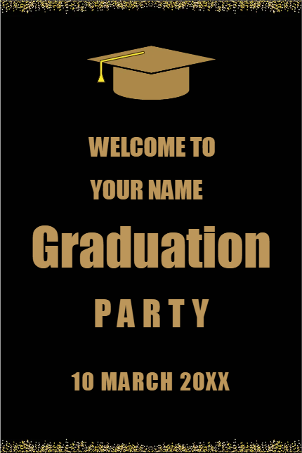 Custom Outdoor Yard Signs Multiple Sizes Graduation Party