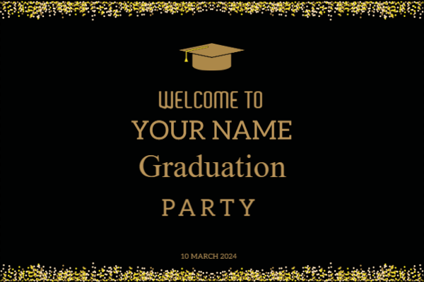 Custom Outdoor Yard Signs Multiple Sizes Graduation Party