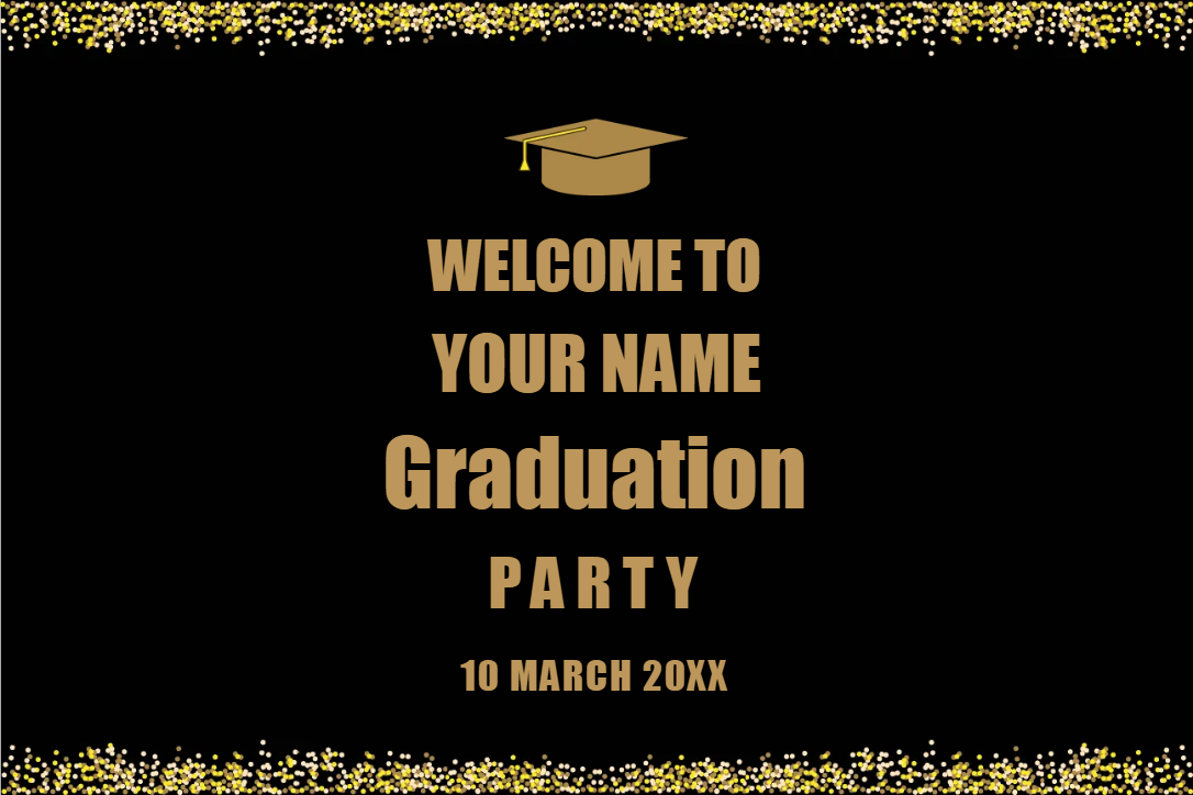 Custom Outdoor Yard Signs Multiple Sizes Graduation Party