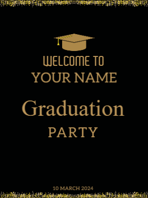 Custom Outdoor Yard Signs Multiple Sizes Graduation Party