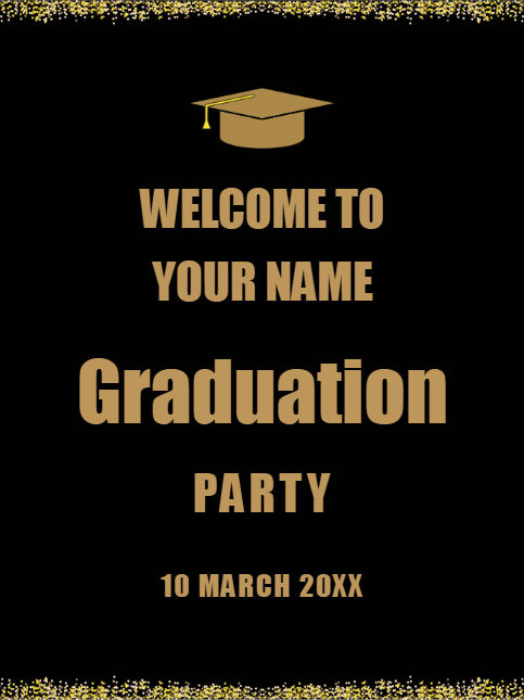 Custom Outdoor Yard Signs Multiple Sizes Graduation Party