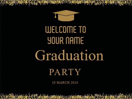 Custom Outdoor Yard Signs Multiple Sizes Graduation Party