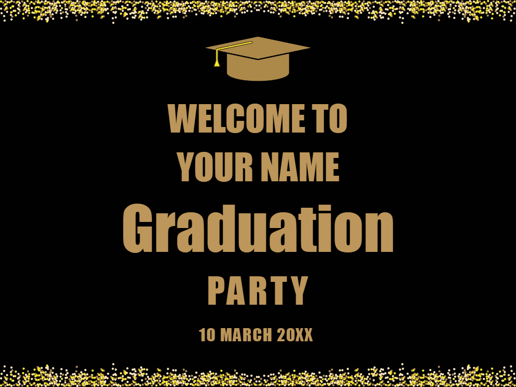 Custom Outdoor Yard Signs Multiple Sizes Graduation Party