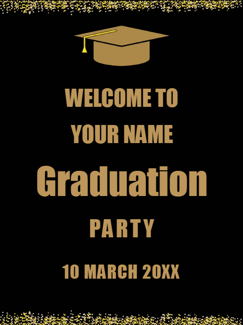 Custom Outdoor Yard Signs Multiple Sizes Graduation Party