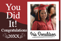 Custom Outdoor Yard Signs Multiple Sizes You Did It 20XX