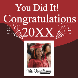 Custom Outdoor Yard Signs Multiple Sizes You Did It 20XX