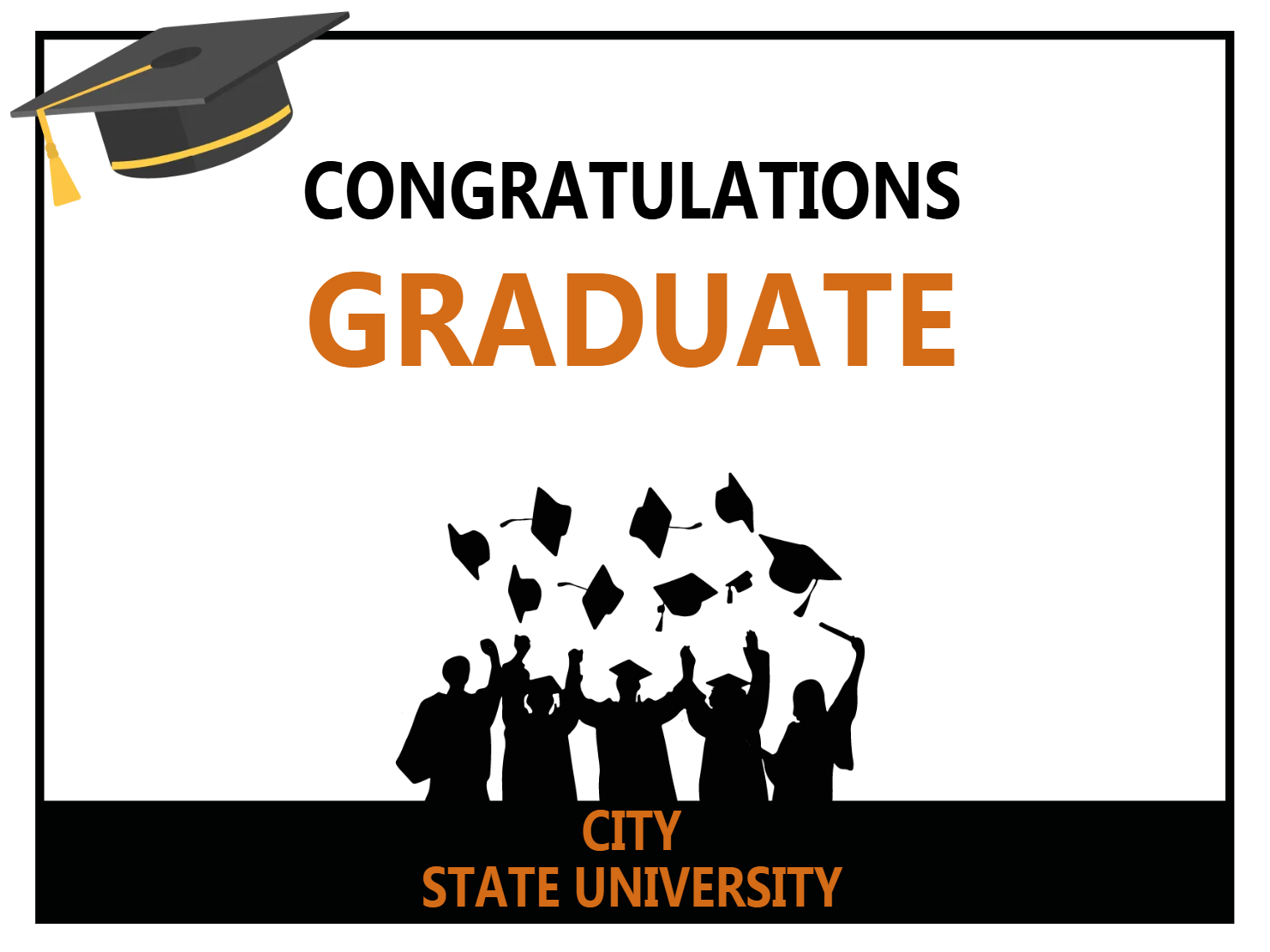 Custom Outdoor Yard Signs Multiple Sizes Graduate