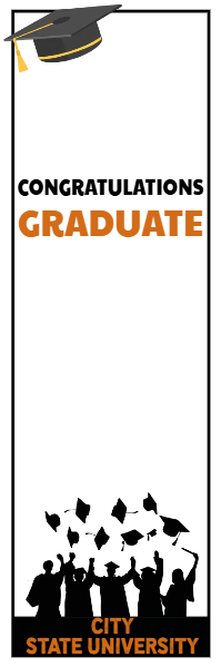 Custom Outdoor Yard Signs Multiple Sizes Graduate