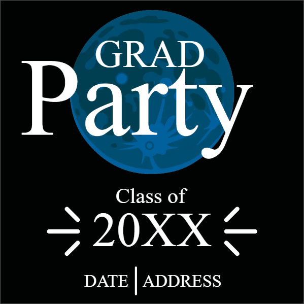 Custom Outdoor Yard Signs Multiple Sizes Grad Party