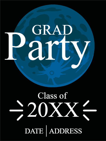 Custom Outdoor Yard Signs Multiple Sizes Grad Party