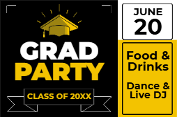 Custom Outdoor Yard Signs Multiple Sizes Graduation Party