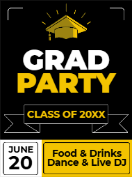 Custom Outdoor Yard Signs Multiple Sizes Graduation Party