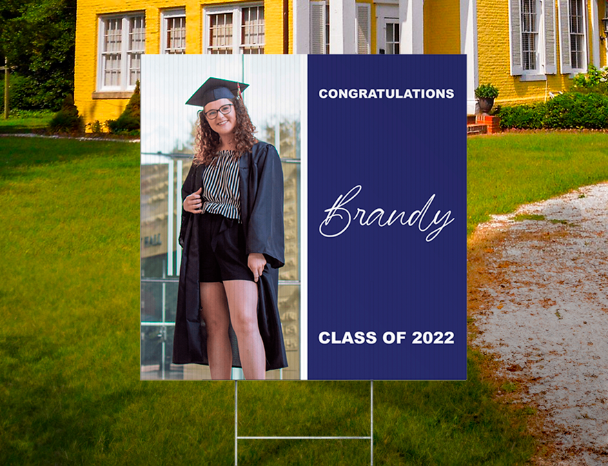 Custom Outdoor Yard Signs Multiple Sizes Congratulation