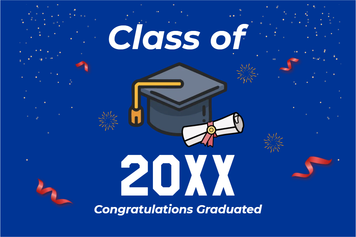 Custom Outdoor Yard Signs Multiple Sizes Class of