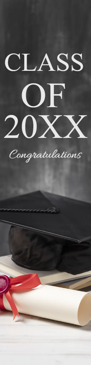 Custom Outdoor Yard Signs Multiple Sizes Class of 20XX