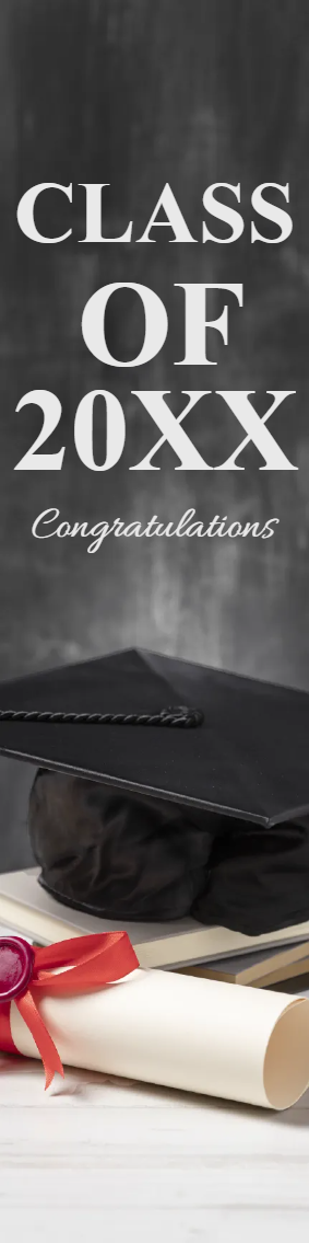 Custom Outdoor Yard Signs Multiple Sizes Class of 20XX