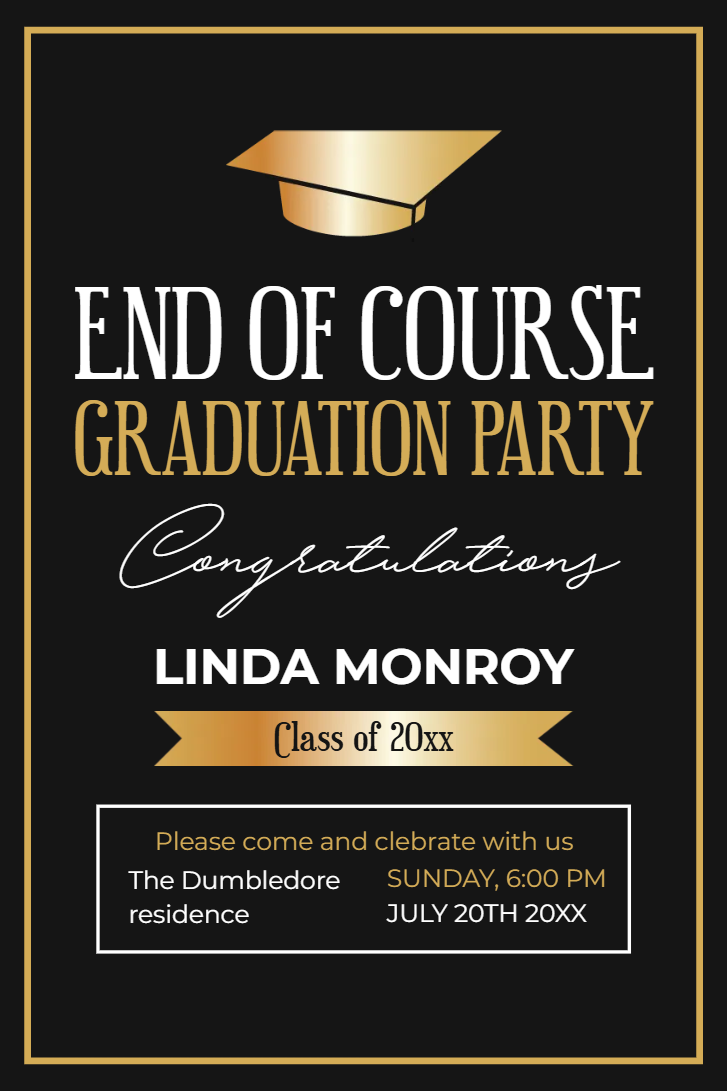 Custom Outdoor Yard Signs Multiple Sizes End of Course