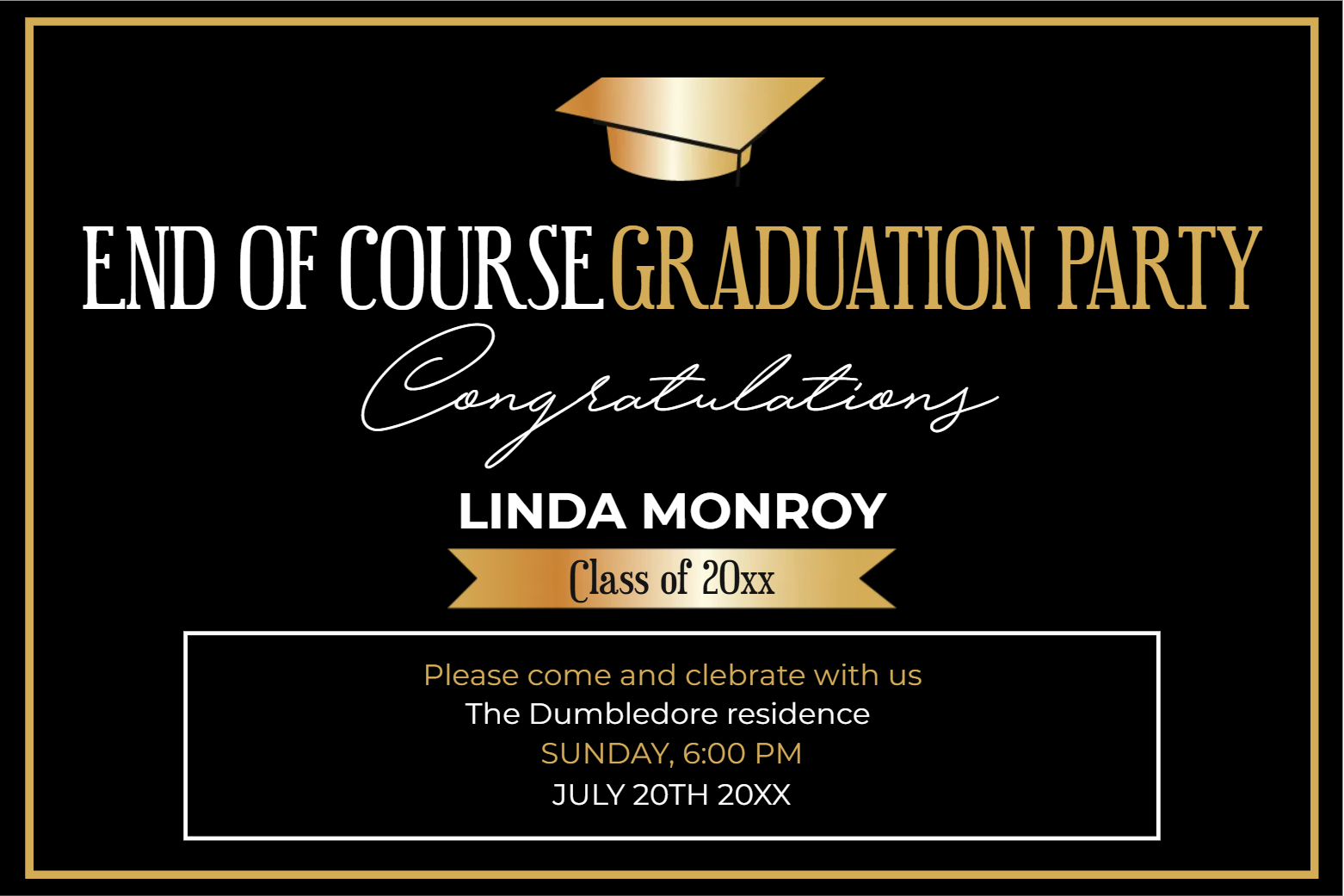 Custom Outdoor Yard Signs Multiple Sizes End of Course