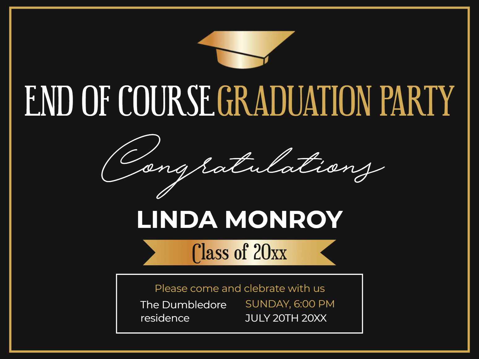 Custom Outdoor Yard Signs Multiple Sizes End of Course