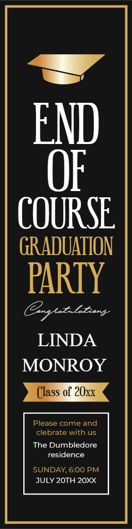 Custom Outdoor Yard Signs Multiple Sizes End of Course