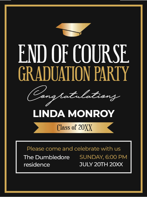 Custom Outdoor Yard Signs Multiple Sizes End of Course