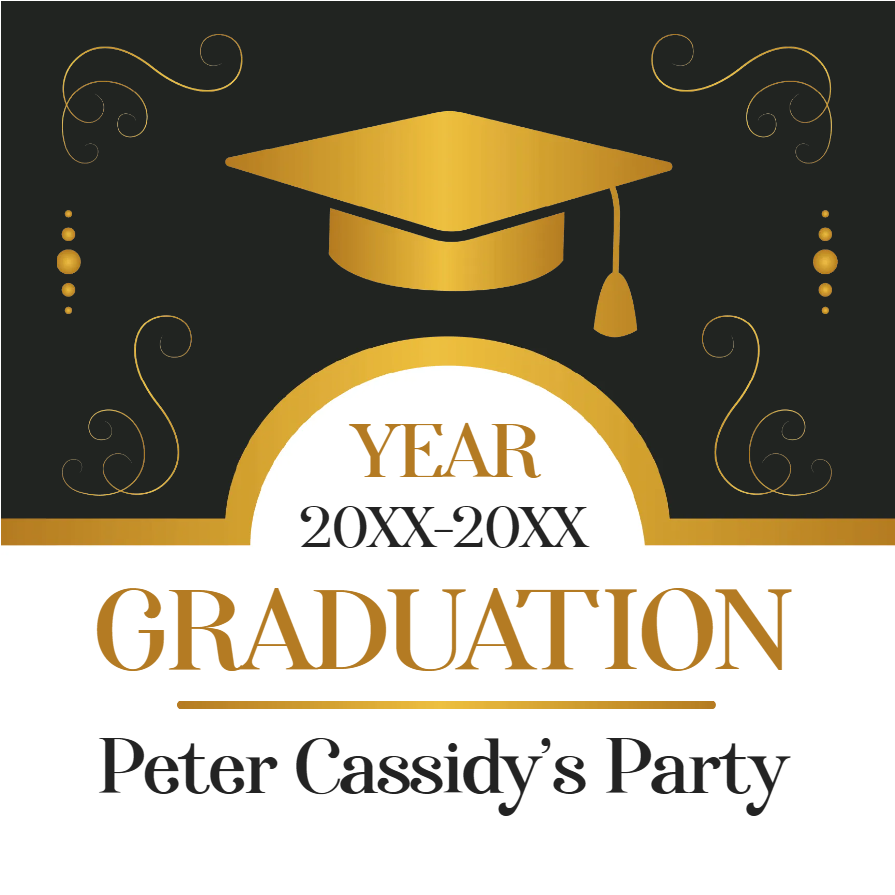 Custom Outdoor Yard Signs Multiple Sizes Year 20XX