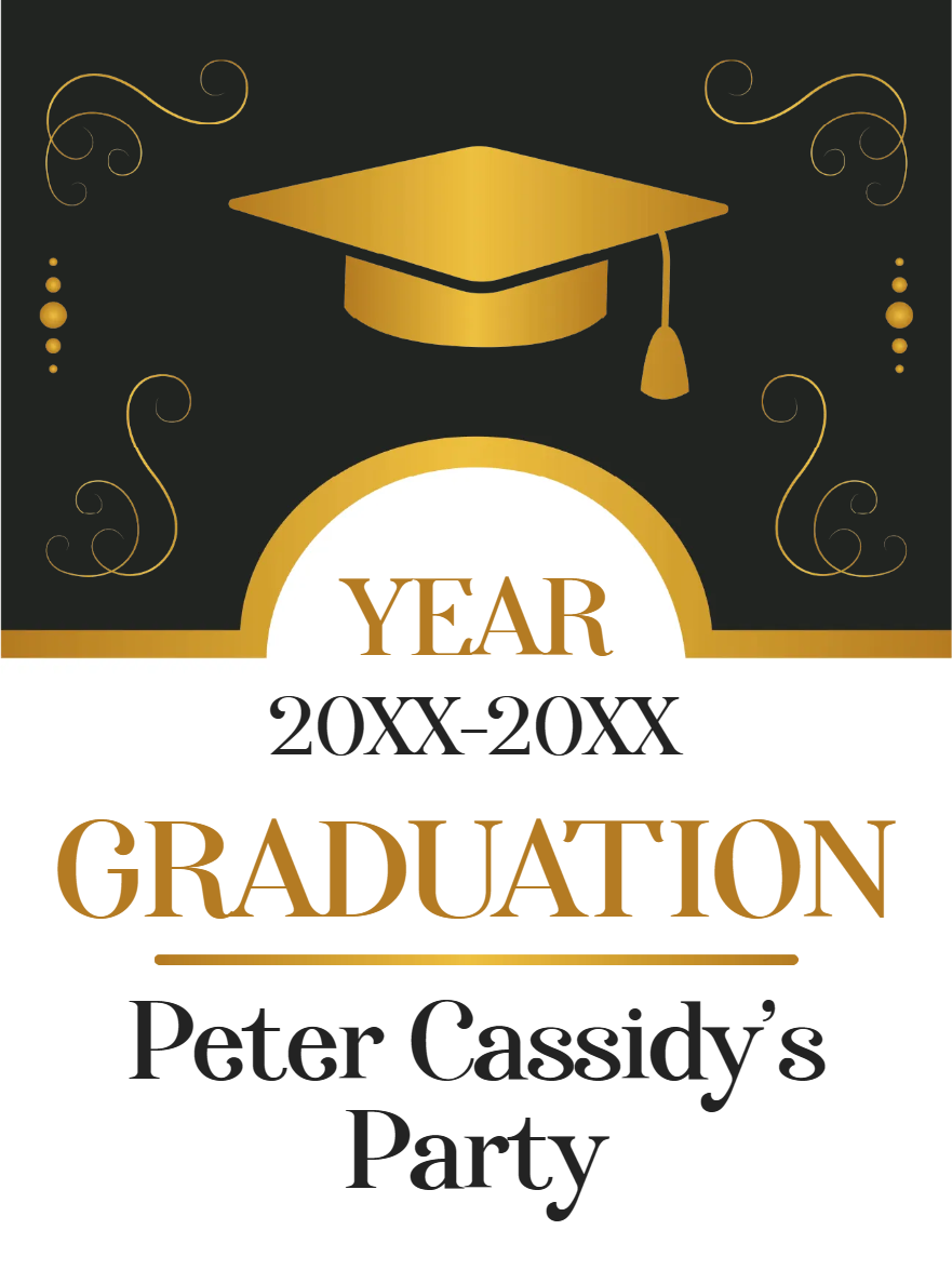 Custom Outdoor Yard Signs Multiple Sizes Year 20XX