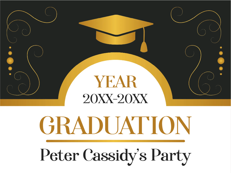 Custom Outdoor Yard Signs Multiple Sizes Year 20XX