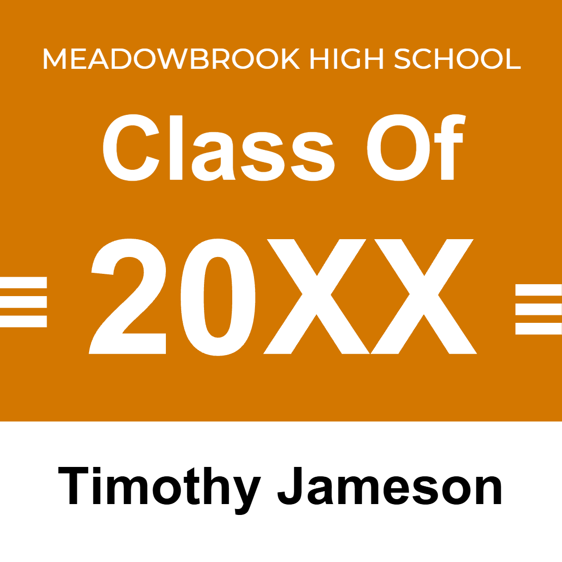 Custom Outdoor Yard Signs Multiple Sizes Class