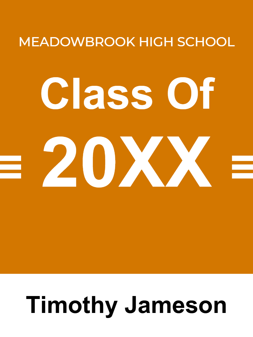 Custom Outdoor Yard Signs Multiple Sizes Class