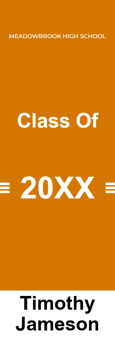 Custom Outdoor Yard Signs Multiple Sizes Class