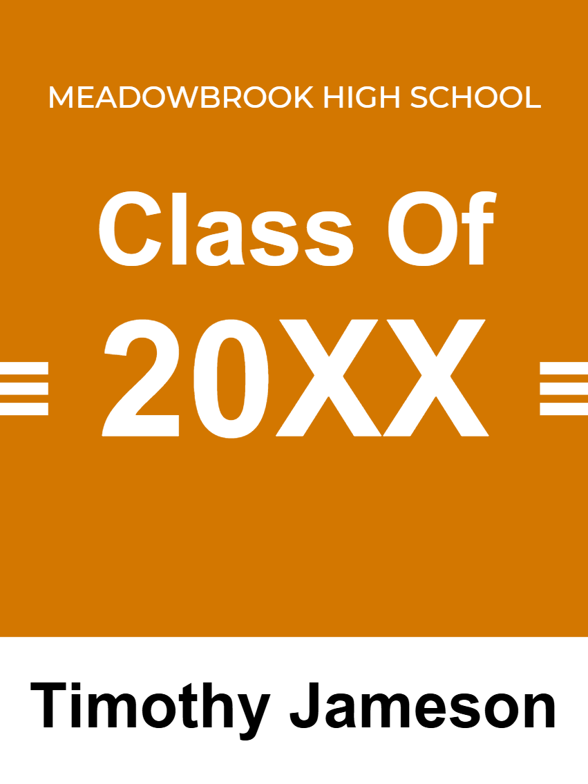 Custom Outdoor Yard Signs Multiple Sizes Class