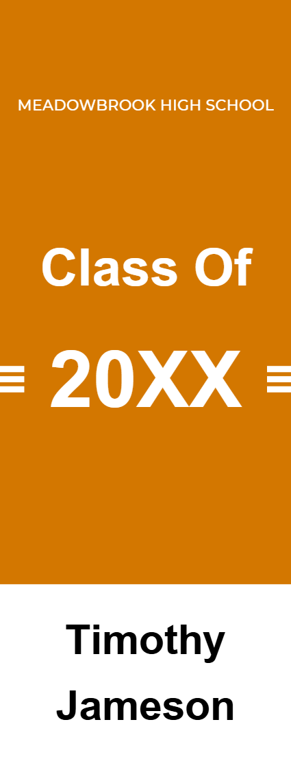 Custom Outdoor Yard Signs Multiple Sizes Class