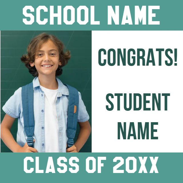 Custom Outdoor Yard Signs Multiple Sizes School Name