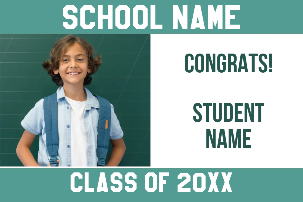 Custom Outdoor Yard Signs Multiple Sizes School Name