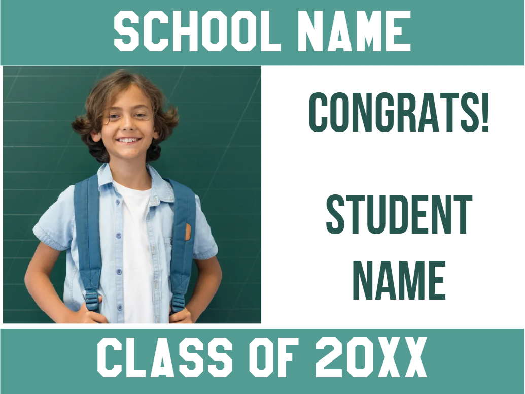 Custom Outdoor Yard Signs Multiple Sizes School Name