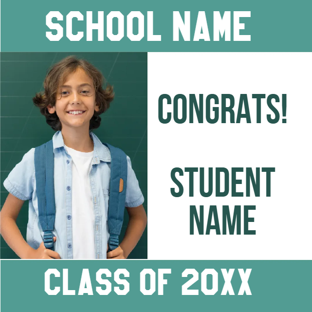Custom Outdoor Yard Signs Multiple Sizes School Name