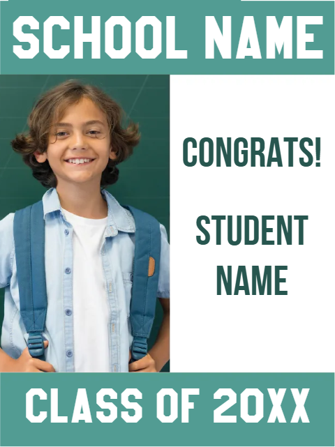 Custom Outdoor Yard Signs Multiple Sizes School Name