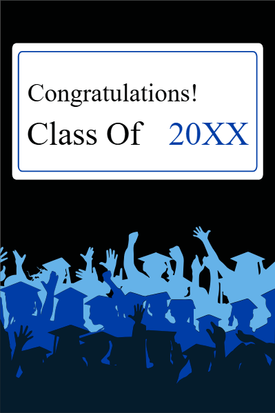 Custom Outdoor Yard Signs Multiple Sizes Class of 20XX