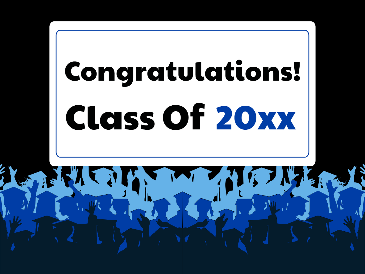 Custom Outdoor Yard Signs Multiple Sizes Class of 20XX