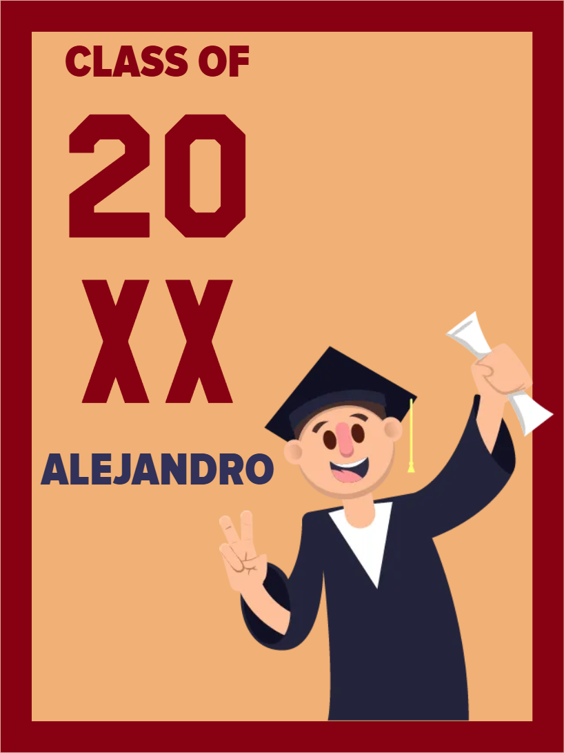 Custom Outdoor Yard Signs Multiple Sizes Class Of 20XX