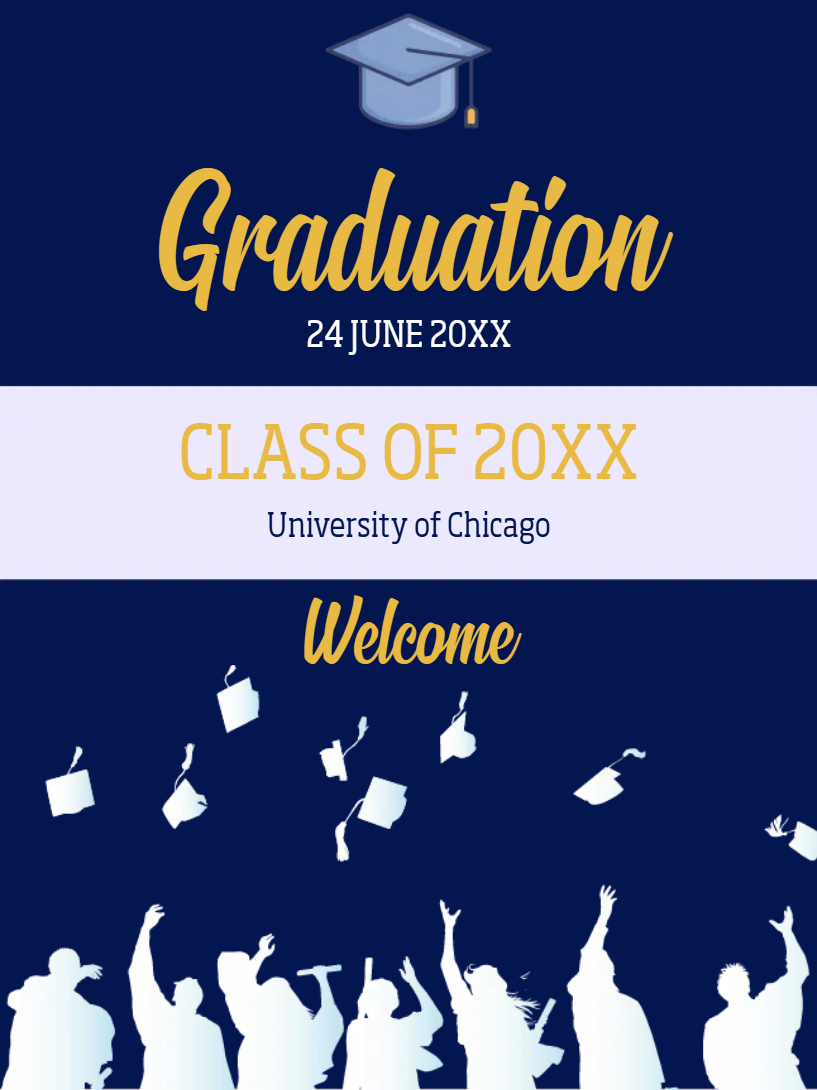 Custom Outdoor Yard Signs Multiple Sizes Class Of 20XX