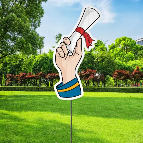 Custom Outdoor Yard Signs Multiple Sizes Graduation Diploma