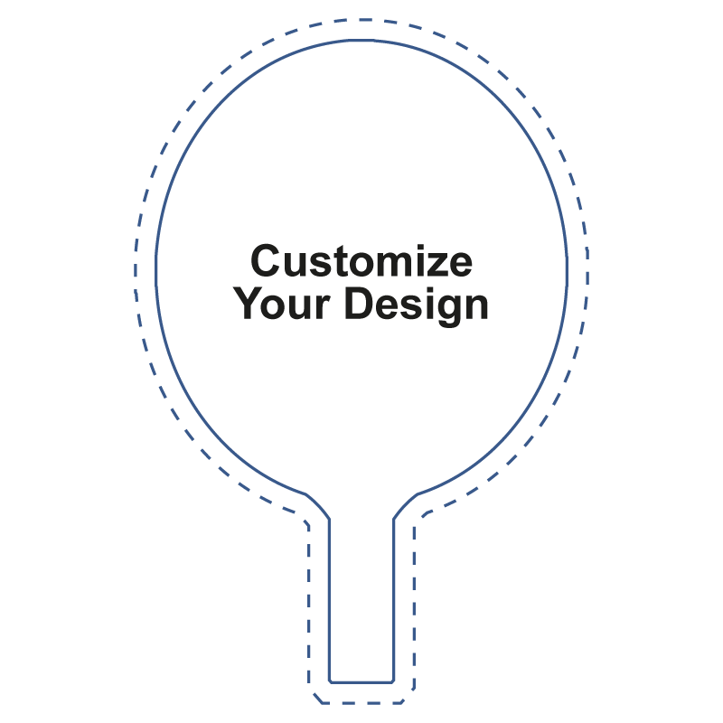 Custom Outdoor Hand Fan Multiple Sizes